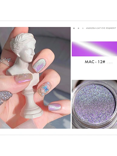 5D Silver Aurora Cat Eye Powder